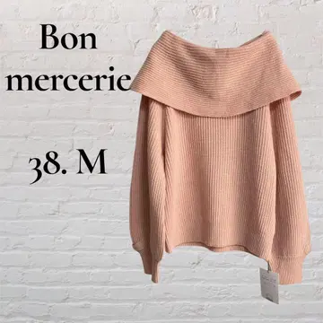 [ Bon mercerie ] [ M ] 38 오프숄더 니트 울 걸리시