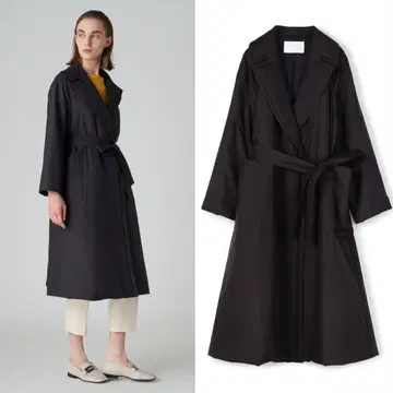 Ballsey 정가 4.4만 패디드 타프타 벨테 코트 36 블랙