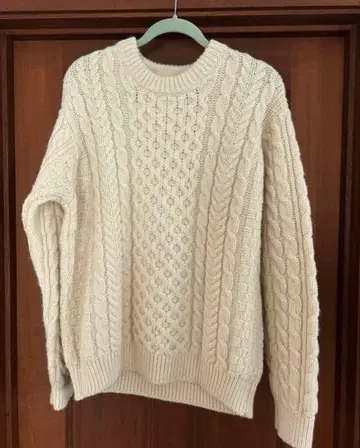 LL.Bean 케이블 니트 L 사이즈 아이보리