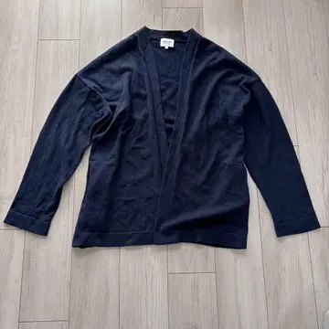 모리스앤선즈 코튼 노카라 가디건 인기 네이비 3