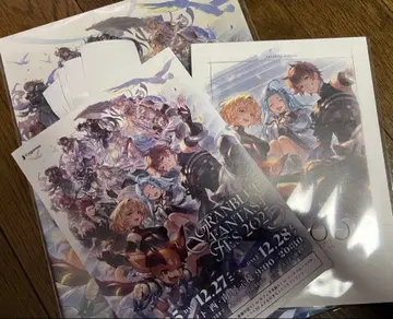 그랑블루 판타지 페스티벌 2025 입장 특전 리플렛 리얼 x 6