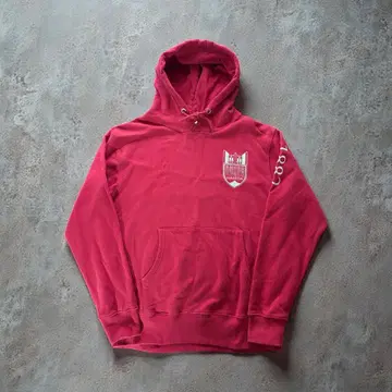 와세다 대학교 칼리지 후드티 M 크림슨 면 100% WASEDA 1882