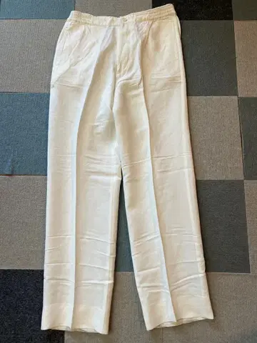 엠포리오 아르마니 남성 바지 화이트