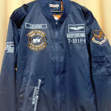 밀리터리 자켓 네이비 패치 포함