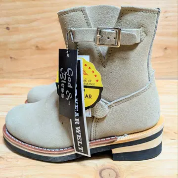 God Bless 엔지니어 부츠 베이지 23.0cm