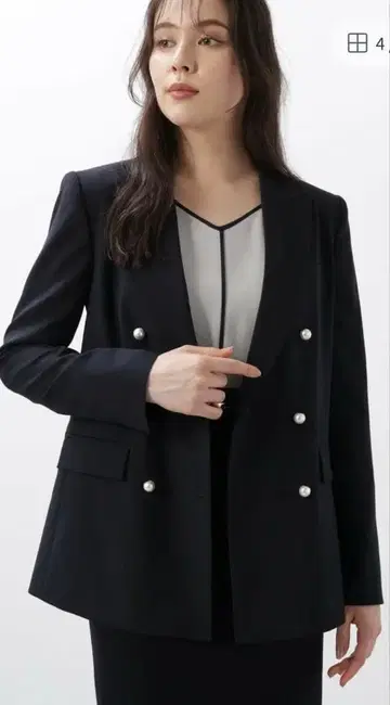 핑키&다이앤 자켓 펄 버튼