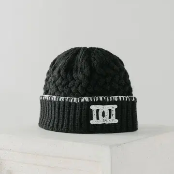 새상품 미개봉 Darich DD 로고 바스켓 니트 비니 BLK