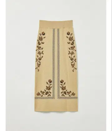 스카프 모티브 니트 스커트 size2