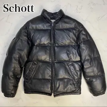 샷 가죽 다운 자켓 34 두툼 블랙 덤 포함!