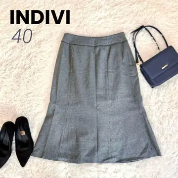 INDIVI 인디비 하운드투스 타이트 스커트 40 일본제