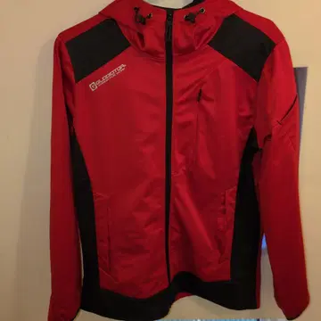 GLADIATOR 후드 부착 자켓 S 사이즈 레드/블랙