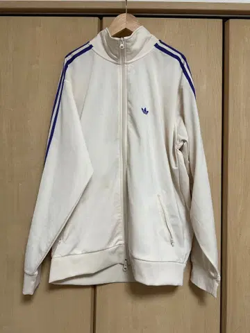 adidas 저지 트랙 자켓 퍼플 아이보리