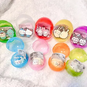 치이카와 x 산리오 캐릭터즈 캐러멜롱 & 사이좋은 러버 마스코트