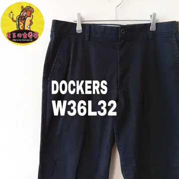 USA 구제 의류 DOCKERS 치노 팬츠 W36 L32 블랙