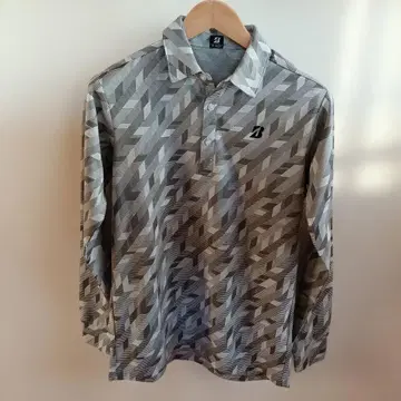 브릿지스톤 기하학 패턴 긴팔 셔츠 M 사이즈