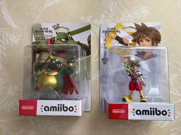 슈퍼 스매시브라더스 amiibo 세트 킹크루루 & 소라 미개봉품