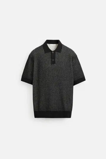 ZARA 니트 피케 셔츠 M 사이즈