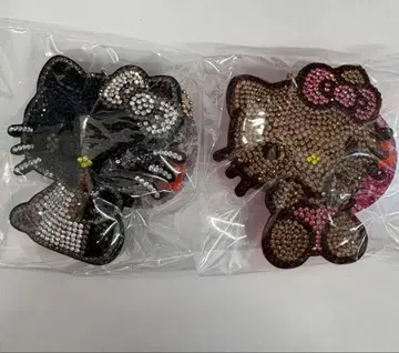 헬로키티 산리오 큐빅 미니 쿠션 볼체인 2개 세트