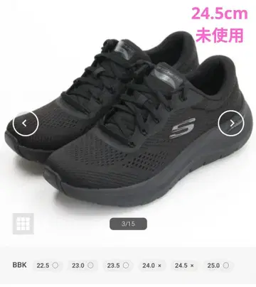 스케쳐스 스니커즈 신발 SKECHERS 블랙 24.5