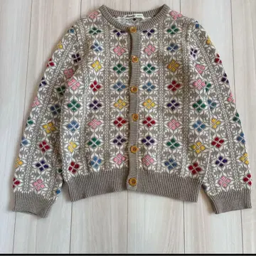 BEAMS BOY 빔즈 보이 니트 가디건 코튼 걸리시