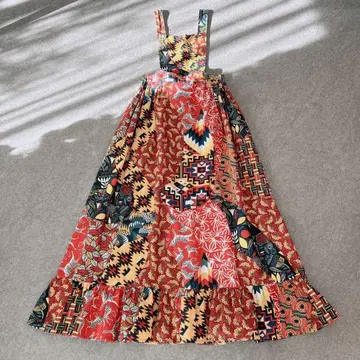 완판일 인기 프리다 패치워크 에이프런 드레스 원피스 올 패턴