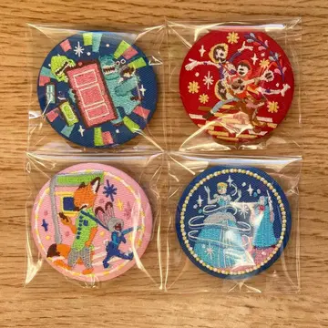 디즈니 자수 캔뱃지 묶음 판매