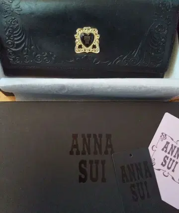 안나 수이 블랙 가마구치 장지갑