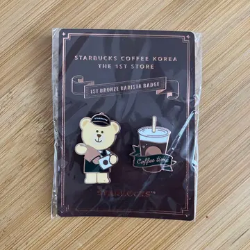 한국 스벅 핀 배지