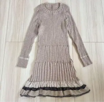 히로코비스 히로코코시노 니트 원피스 프릴 13AB