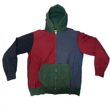 MASTERPIECE CRAZY PATTERN ZIPUP HOODIE L