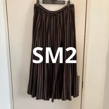 사만사 모스모스 스트라이프 플리츠 스커트