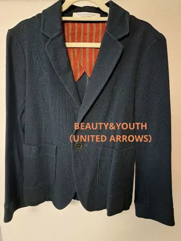 [ BEAUTY&YOUTH ] 네이비 테일러드 자켓