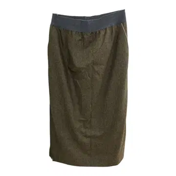 파비아나 필리피 카키 롱 스커트 캐시미어 혼방 M~L