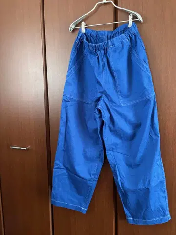 JOHNBULL 와이드 팬츠 파랑 새상품급