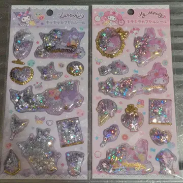 산리오 반짝반짝 캡슐씰 마이멜로디 쿠로미