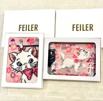 [미사용 새상품] FEILER Disney 마리 파우치&핸드 타월 set
