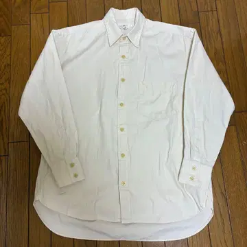 90s J.CREW 제이크루 화이트 아이보리 코튼 셔츠 거인 택