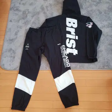 브리스톨 나일론 셋업 화이트 양말 블랙 무라카미 무네타카