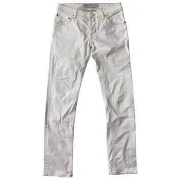 JACOB COHEN 야콥 코헨 청바지 화이트 데미지 버튼 플라이