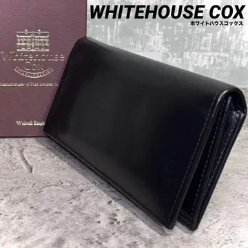 [ 단종품! ] 화이트하우스콕스 지갑 동전 지갑 블랙 가죽 2단 장지갑