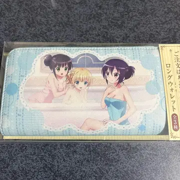 애니메이션 캐릭터 장지갑 스카이블루