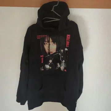 귀중 콜라보 아이템 huf KILL BILL 쿠리야마 치아키 영화 후디