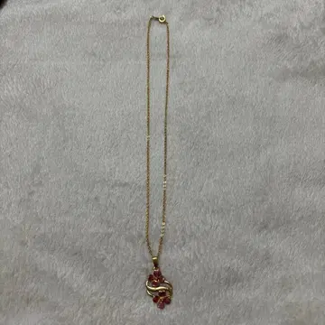 골드 꽃 모티브 목걸이