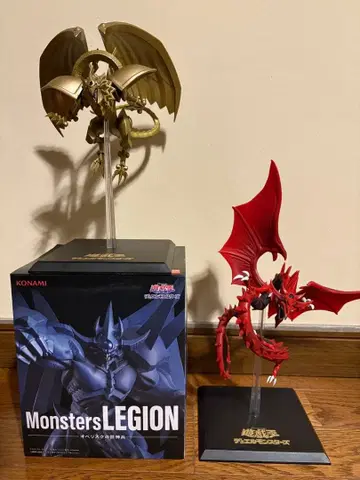 유희왕 삼환신 오시리스 오벨리스크 라 피규어 세트