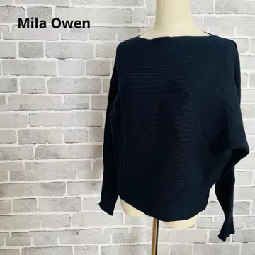 미라 오웬 Mila Owen 보트넥 돌먼 니트 스웨터 423