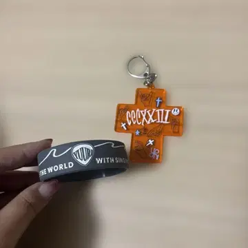 유리 러버 밴드와 키링 세트