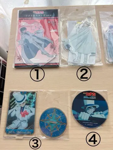 [ 낱개 판매 ] 명탐정 코난 괴도 키드 아크릴 스탠드 코스터