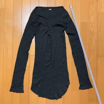 LGB 다크 그레이 긴팔 티셔츠 1 르그랑블루 L.G.B. Y2K