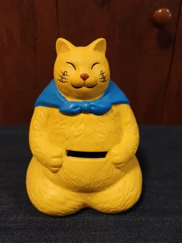 마스무라 히로시 히데요시 상표 저금통 고양이 아타고루 중고