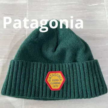 새상품급 Patagonia 니트 모자 그린 비니
